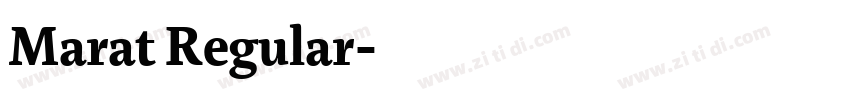 Marat Regular字体转换